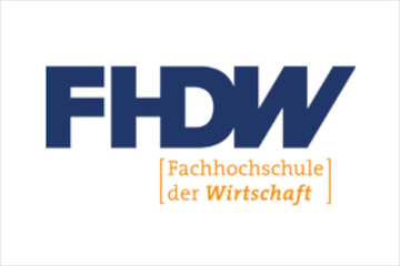 Logo Fachhochschule der Wirtschaft, FHDW.